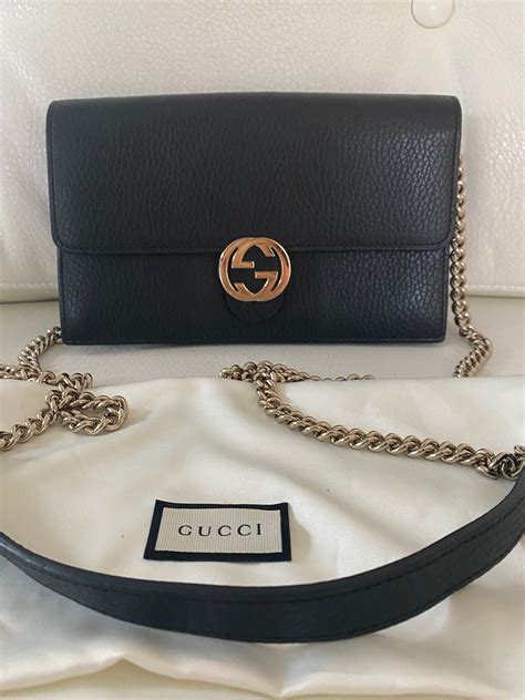 gucci interlocking wallet on chain dimensions